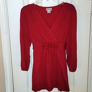 Motherhood Maternity Top, Red, Size M